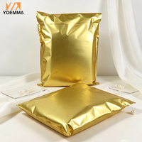 Sachets d'expédition personnalisés en polyéthylène métallisé or, mats, anti-UV, auto-adhésifs, pour produits de soin, cosmétiques, parfums, chaussures et chaussettes