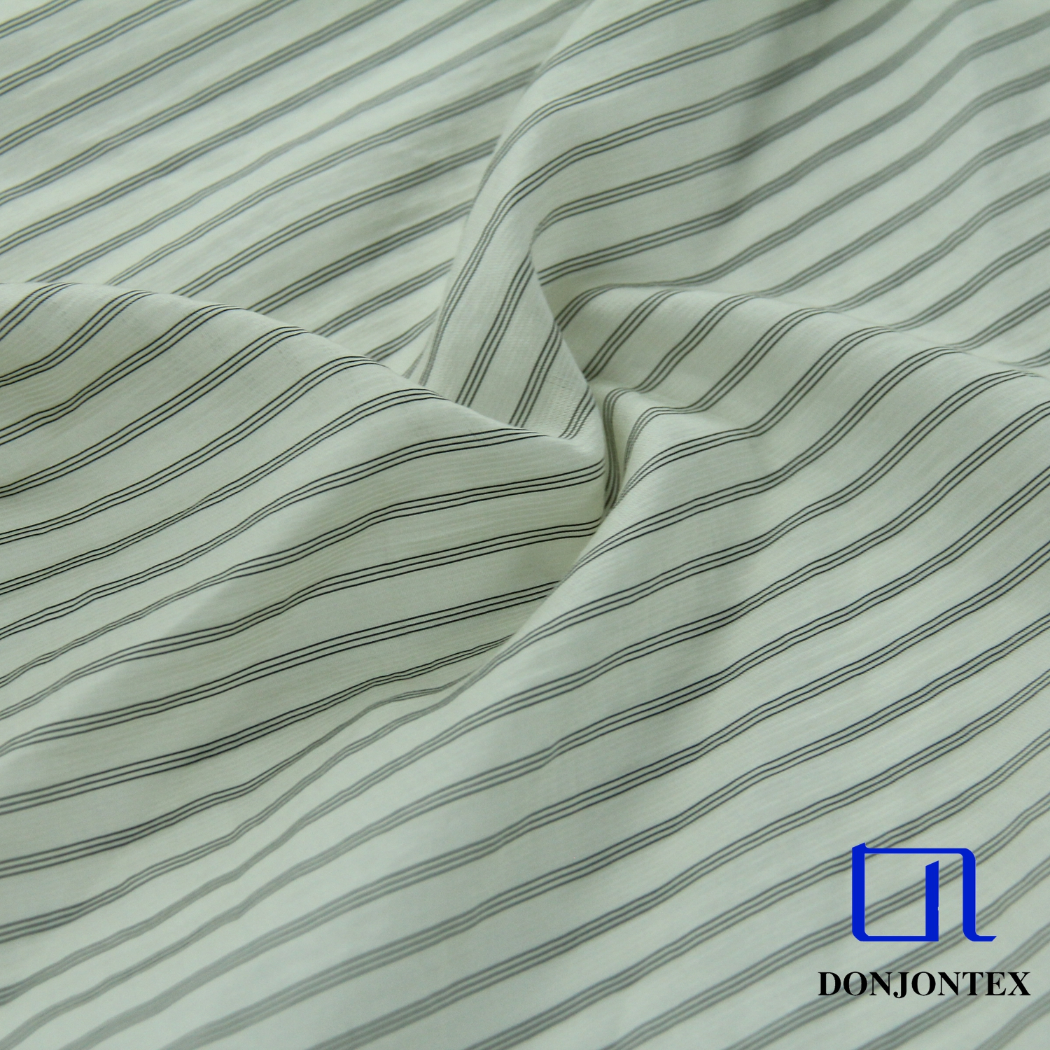 Organic Lyocell Fabric For Tshirts Pinstripe Vertical Bar Plain Weave For Nylon With Stripe Design