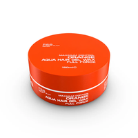 Cire coiffante professionnelle à contrôle maximal, cire coiffante à haute brillance pour les bords, cire coiffante à tenue ultra longue durée, 150 ml, orange