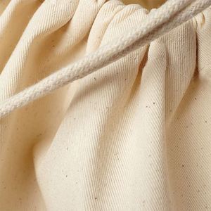 Sac à linge en toile de coton naturel extra large et portable avec cordon de serrage pour hôtels - Product Image 4