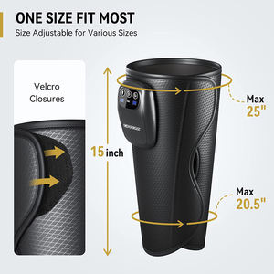 Masajeador de piernas inalámbrico, masajeador de piernas eléctrico de compresión de aire, portátil y recargable - Product Image 6