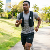 Sac à dos de sport pour la course à pied, multifonctionnel, avec rangement pour bouteille d'eau et téléphone, respirant, léger, pour le cyclisme en plein air