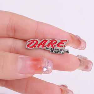 DARE D.A.R.E. Les <span class=keywords><strong>drogues</strong></span> sont vraiment chères Épingles en émail Broche Abus Résistance Éducation Badge Broche Épinglette Bijoux Cadeau - Product Image 4