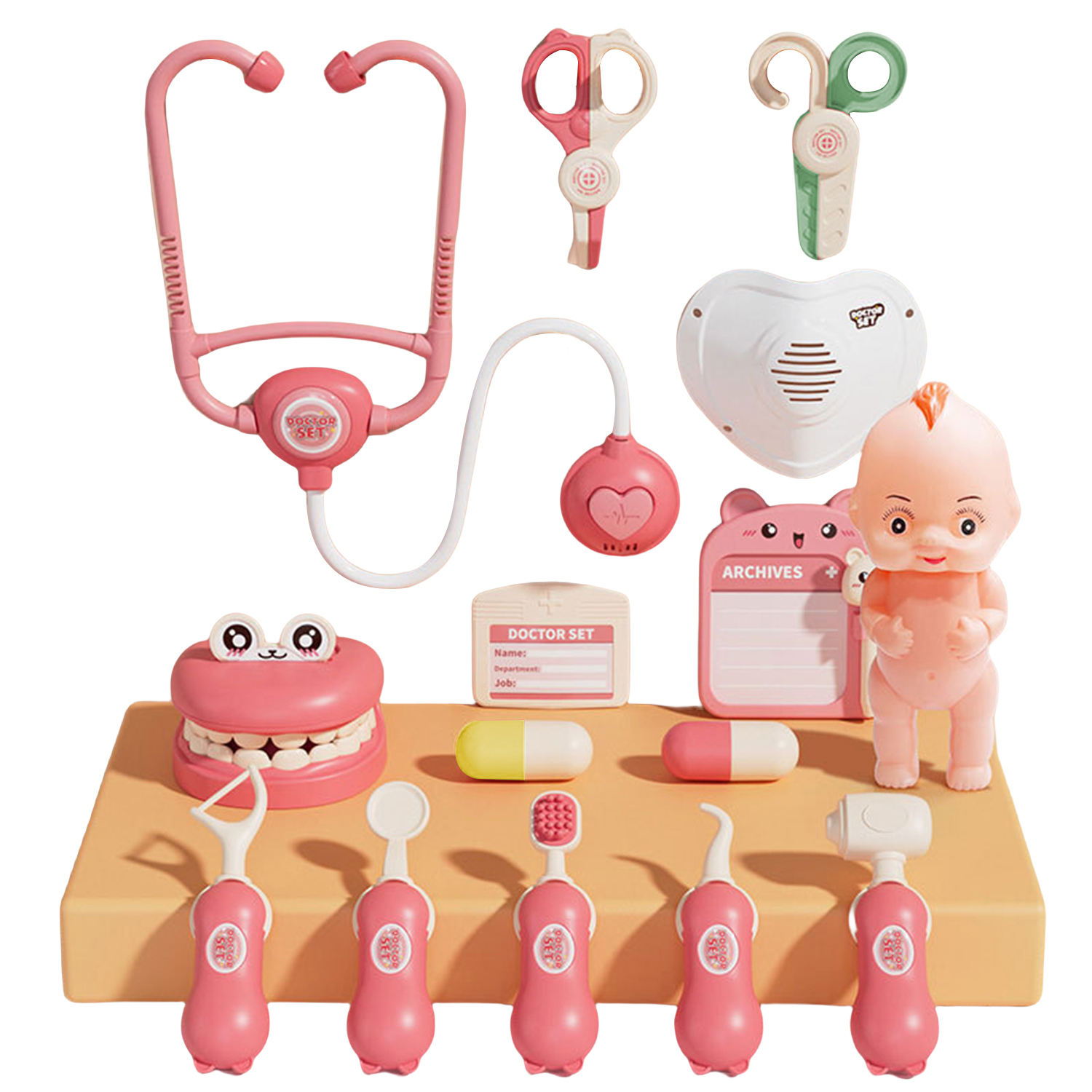 Dentist Pretend Play Toys Set Kids Pretend Play Preschool Doctor Toys Sets  Gifts for Girls Boys Kids with Sound