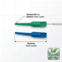 Accessoires de connecteur flexible à fibre optique SC, 0,9 mm, 35 mm, monomode simple, certifié RoHS, avec protection anti-tension et anti-courbure