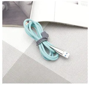 Silicone Cord Keeper Strong portable USB organizer cable Ties with magnetic