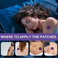 Patchs de sommeil en tissu non tissé multivitaminés les plus populaires, certifiés CE, 3x3 cm, améliorent la qualité du sommeil, soins de santé