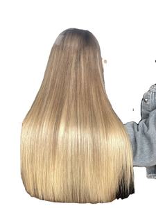 Wholesale Virgin European Human Hair Blonde Lace Front <b>Wig</b> for Lace 180% Density Transparent Cap Glueless Straight for Women - Product Image 6