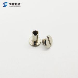Tornillo Metálico Plateado YIWANG Tipo Chicago de 8mm, Tornillo para Encuadernación M5 - Product Image 4