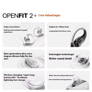 หูฟัง SHOKZ OpenFit 2+ T921 แบบเปิดหู รุ่นดั้งเดิม พร้อมตะขอเกี่ยวหู ระบบเสียง Dolby รองรับการชาร์จไร้สาย หูฟังบลูทูธสำหรับวิ่ง - Product Image 6