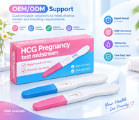 Bandelette de test de grossesse pour clinique, laboratoire, hôpital, domicile, kit de détection de l'hCG dans l'urine des femmes