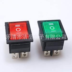 Kcd4 Rocker <b>Switch</b> 28x22mm 16a 250v Ip21 With Indicator <b>Light</b> For <b>Industrial</b> Equipment - Product Image 1