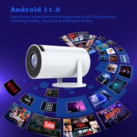 Proyector LCD Portátil HY300 para Cine en Casa, 720P, para Proyección en Pared de Sala de Estar, con Duplicación de Pantalla Inalámbrica, Android 1080P