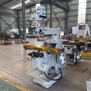 Фрезерный станок Tunan 220В, 4-часовой, средней мощности, вертикальный, 3-осевой, универсальный, с поворотной головкой, конус шпинделя R8, новый, ручное управление - Product Image 3