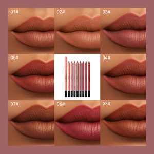 Vente en gros <span class=keywords><strong>Amazon</strong></span>, rouge à lèvres mat en velours, Pigment élevé, <span class=keywords><strong>crayon</strong></span> à lèvres personnalisé, étiquette privée avec emballage de détail - Product Image 4