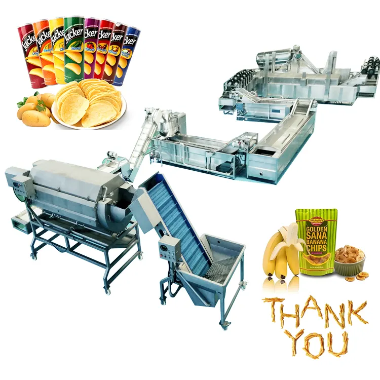 CE belgesi tam otomatik dondurulmuş patates kızartması patates cipsi yapma makinesi üretim hattı