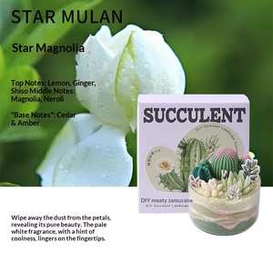 Kit de bougies parfumées DIY à peinture sableuse pour cactus et succulentes, artisanat fait main aux arômes végétaux, fournitures pour salon, fête, cadeau - Product Image 4