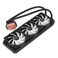 Refroidisseur de processeur liquide pour PC avec écran ARGB RGB, ventilateur de refroidissement de boîtier, radiateur 120 mm