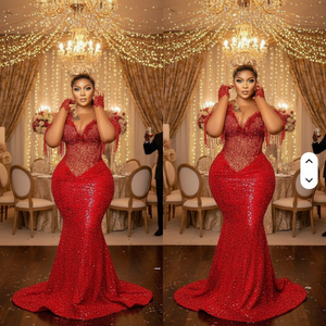 Robes de mariée somaliennes haut de gamme, tenues de mariage africaines de luxe, artisanat culturel, coton imprimé, soie, polyester, Dirac - Product Image 2