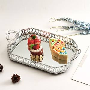 Muffin Mobili Specchio D'<span class=keywords><strong>oro</strong></span> di Nozze Regalo di Cottura piatto di Frutta di Cristallo Del Basamento Della <span class=keywords><strong>Torta</strong></span> - Product Image 5