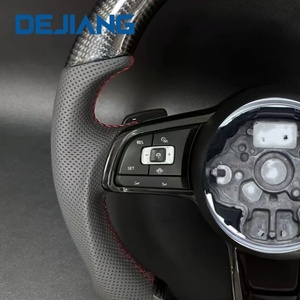 Red Stripe Carbon Fiber Sports <b>Steering</b> <b>Wheel</b> <b>for</b> Golf 5 6 R MK5 MK6 MK7 MK7.5 Polo B8 Plug and Play - Product Image 4