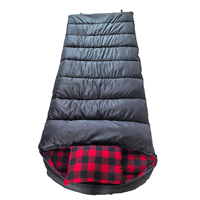 Sac de couchage extra large et spacieux en flanelle 100% coton, directement de l'usine, chaud et résistant au froid, idéal pour le camping et les voyages en plein air
