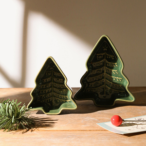 Plato de salsa de cerámica en forma de árbol de Navidad, platos para condimentos, Sushi cuenco para sumergir, platos para aperitivos, plato para servir, platillos, cuenco - Product Image 2