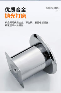 Pieds de support en acier laminé à froid pour meubles, pour meuble TV, canapé et tables basses - Utilisation en hôtel et en extérieur - Robuste et facile à installer - Product Image 4