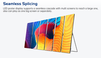 Display LED per Poster 8K HDR10+ con Garanzia di 5 Anni, P1.86, Luminosità 1000cd, Adobe RGB 98%, Personalizzabile per Pubblicità