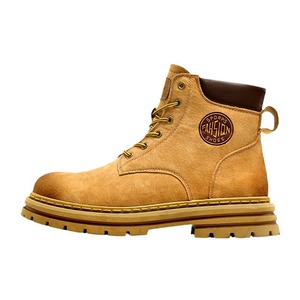 Bottines rétro <span class=keywords><strong>de</strong></span> marque <span class=keywords><strong>de</strong></span> créateur pour homme, style britannique, couleur marron, grandes <span class=keywords><strong>bottes</strong></span> jaunes, <span class=keywords><strong>bottes</strong></span> <span class=keywords><strong>de</strong></span> sécurité - Product Image 1