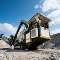 Trituradora de Piedra Móvil para Ríos, para la Regulación de Canales Fluviales, con Protección IP65 a Prueba de Agua, Funcionamiento Estable, Equipo de Minería
