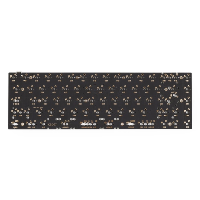 Fr4 OEM Gerber File Design Type C DIY 60 Percent Custom RGB Hot Swap Qmk Via ISO ANSI pcb keyboard 60pcb keycaps