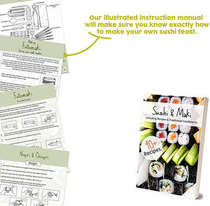 <span class=keywords><strong>Kit</strong></span> de fabrication de <span class=keywords><strong>Sushi</strong></span> antiadhésif, tapis à rouler en bambou, Machine à <span class=keywords><strong>Sushi</strong></span> en plastique, Futo <span class=keywords><strong>Maki</strong></span> Uramaki - Product Image 6