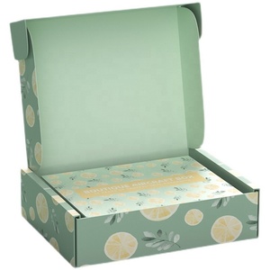 Scatole di Cartone Personalizzate Economiche per Confezionamento Pennelli da Trucco, Carta Ondulata Verde Pieghevole, Imballaggio Piatto con Goffratura Riciclabile - Product Image 1