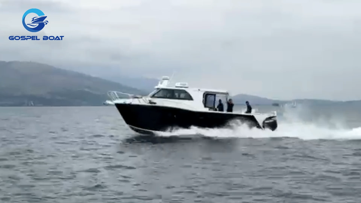 36ft Aluminum Twin Hull Outboard Engine Catamaran Boat