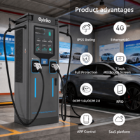 Nouvelle borne de recharge rapide DC pour véhicules électriques 60KW/80KW, station de recharge commerciale pour véhicules électriques avec garantie de 2 ans