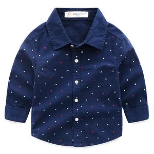 Ropa para Niño, Camisa de Algodón con Estampado de Lunares y Manga Larga, con Apliques de Bolo, de 3 a 8 Años, Uno de los Diez Productos Más Vendidos en China - Product Image 3