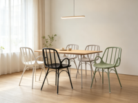 Chaise de salle à manger moderne en plastique avec accoudoirs – Portable et empilable pour la maison, le bureau, les écoles et les salles de formation – Vente directe usine