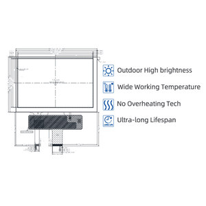 หน้าจอแสดงผลขนาด 7 นิ้ว ความละเอียด 800x480 ความสว่างสูง 1140nits แบบ IPS ทนอุณหภูมิหลากหลาย ใช้เทคโนโลยี TTL TFT LCD - Product Image 2
