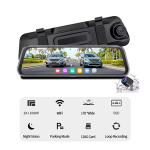 SD n6pro ADAS BSD 2K gương xe Dash Cam phía trước và phía sau 2K WIFI Xe DVR máy ảnh hộp đen Dashcam - Product Image 2