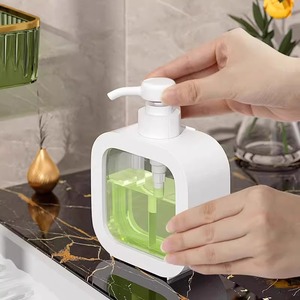 Portable Plastic <b>Dispensing</b> Bottles 300ml 500ml With Pump For Liquid Soap <b>Shampoo</b> Household Use - Product Image 2