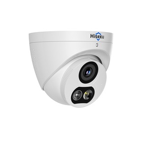 Caméra IP de sécurité dôme Hiseeu AI 12MP POE 8MP 4K avec détection humaine, vision nocturne couleur, étanche IP67, CMOS, haut-parleur intégré YHC88 - Product Image 1