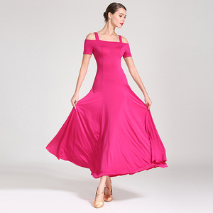 Vestido de baile moderno para mujer, nuevo Vestido de manga corta con columpio grande GB, ropa de actuación, tipo de salón de baile - Product Image 1