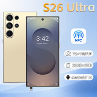 Téléphone portable S26 Ultra 5G, écran HD de 6,9 pouces, 22 Go + 2 To de stockage, batterie de 8000 mAh, NFC, déverrouillage facial, double SIM, smartphone Android