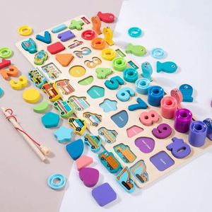 Boys Girls Awesome Gift Math Blocks Chunky Toddler Number <b>Puzzles</b> Sorter Counting Shape Stacker Stacking Game - Product Image 3