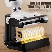 Aspirateur intelligent GT9 pour sols humides et secs, avec affichage LED et commandes vocales, conception à plat à 180°, nettoyeur de sols sans fil avec rouleau de séchage