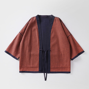 Hanten Kimono pour Hommes, Style Japonais Éco-responsable, Inspiré de la Couture, pour Festival, Tokyo Matsuri, Cosplay, Streetwear, Décontracté, à Superposer - Product Image 6