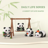 Mini blocs de construction créatifs de style chinois, jouets éducatifs pour enfants, bricolage