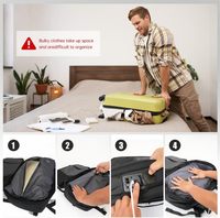 Sac à dos pour ordinateur portable extensible avec port de charge USB sac à dos pour ordinateur portable étanche pour les entreprises