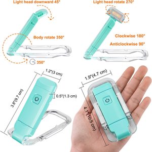Mini lampe pliable bleue de protection des yeux USB moderne sur les lumières portables Protection des yeux minimaliste Lampes de lecture pour la lecture - Product Image 3